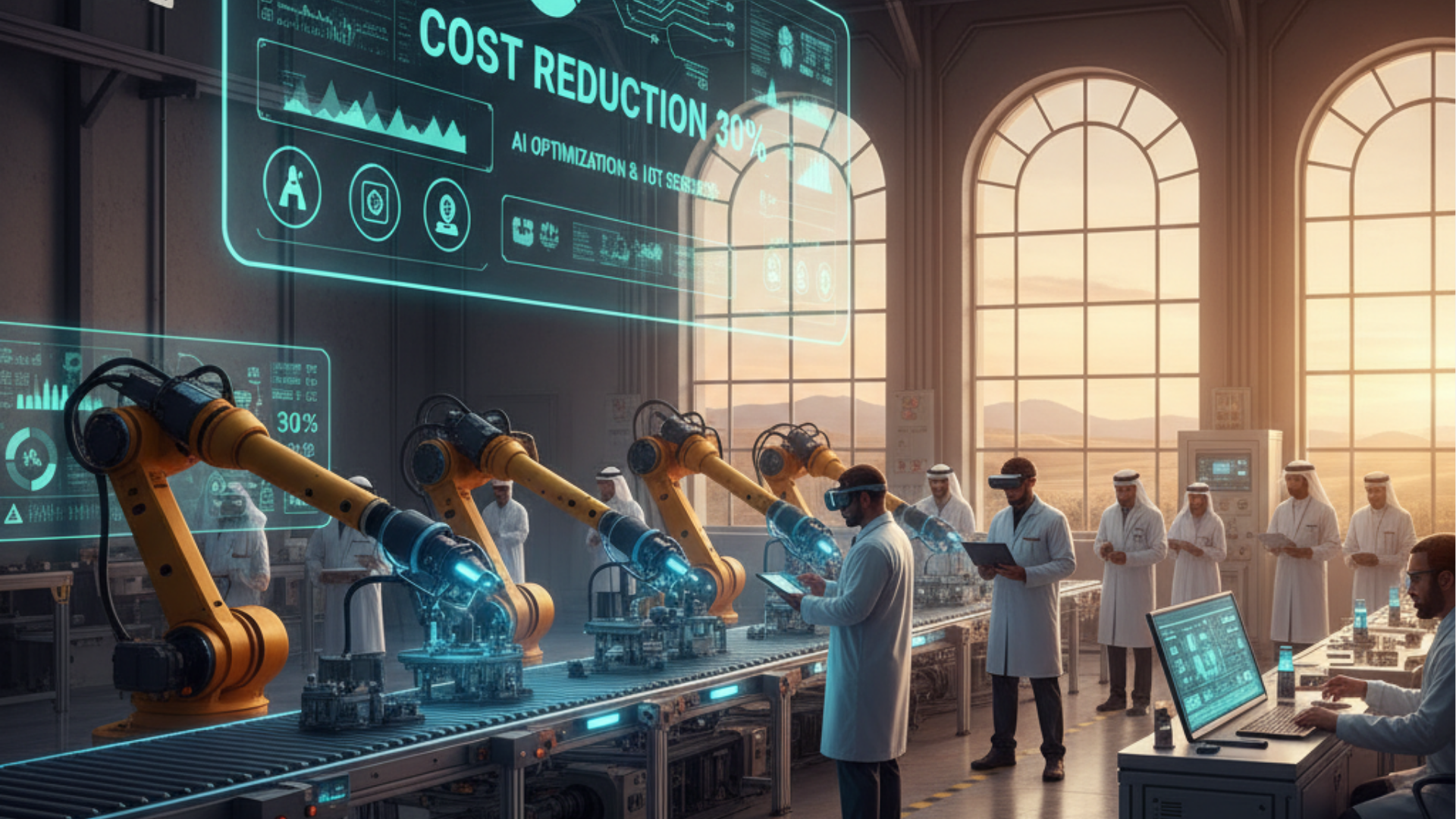 How UAE Manufacturers Can Cut Costs by 30% Using AI & IoT